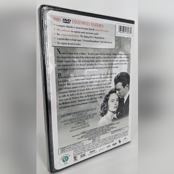 SEALED: It's a Wonderful Life DVD Christmas movie - Picture 3 of 3